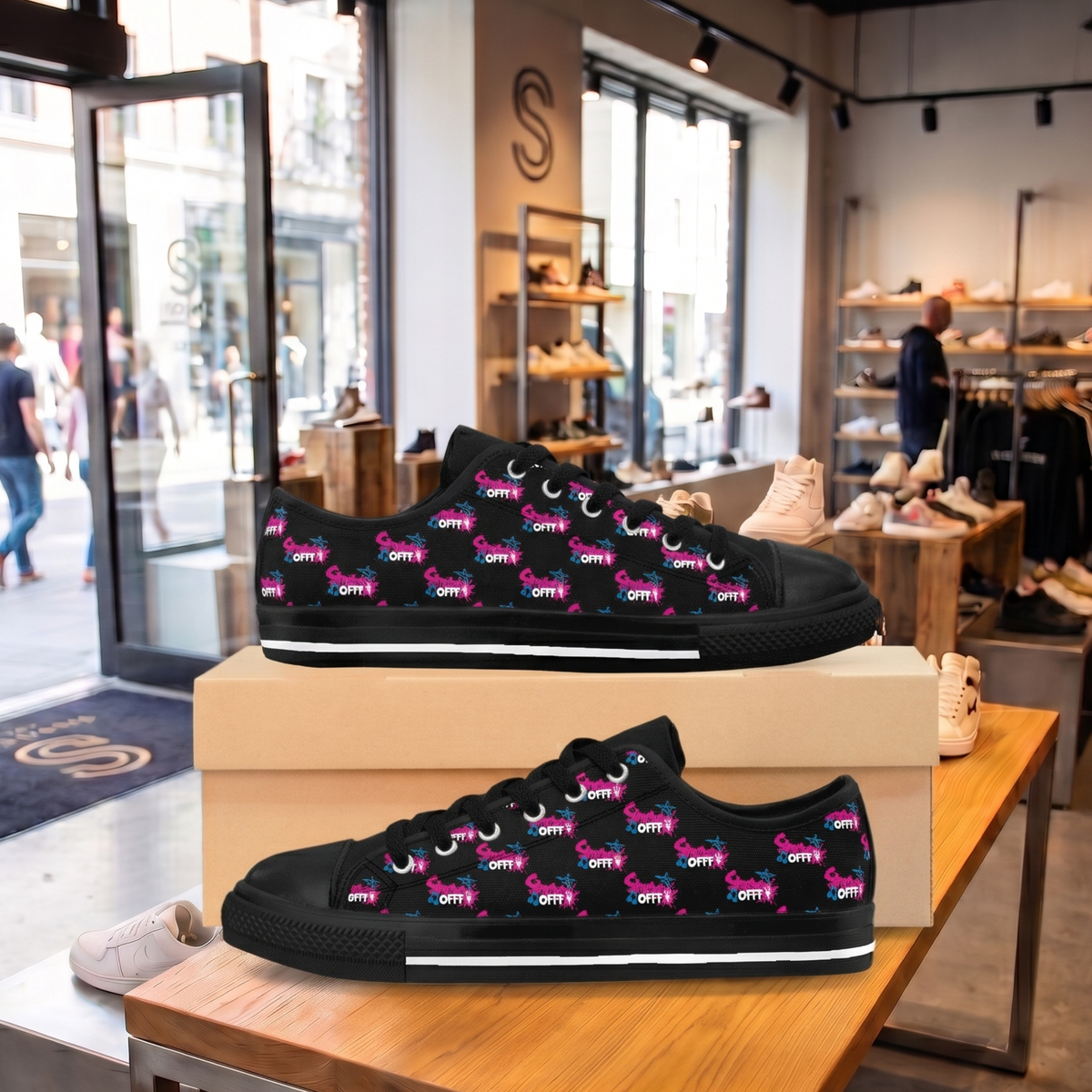 ShowOFFF Low-Top Sneakers – Street-Style Comfort
