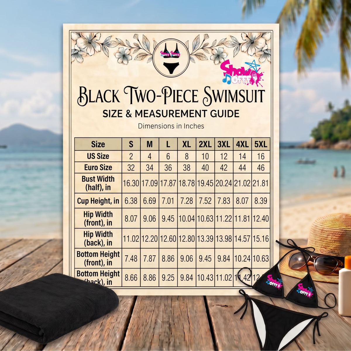 ShowOFFF Your Stunning Two-Piece Swimsuit!