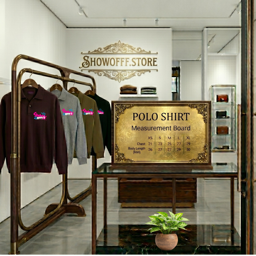 ShowOFFF Unisex Polo Crewneck – Effortlessly Stylish and Cool