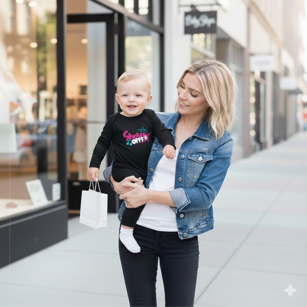 Enjoy Our ShowOFFF Infant Long-Legged Bodysuit