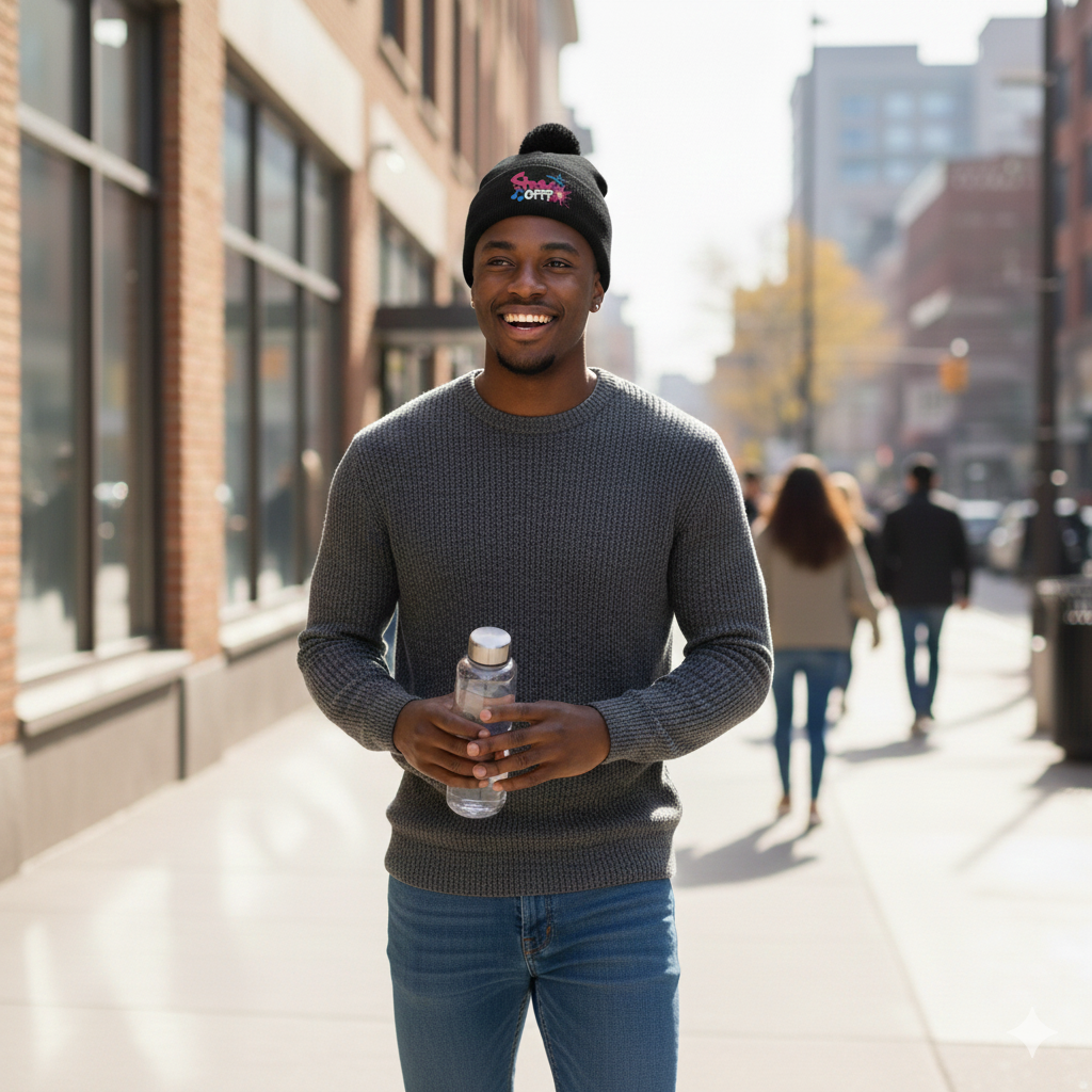 ShowOFFF Unisex Pom-Pom Beanie