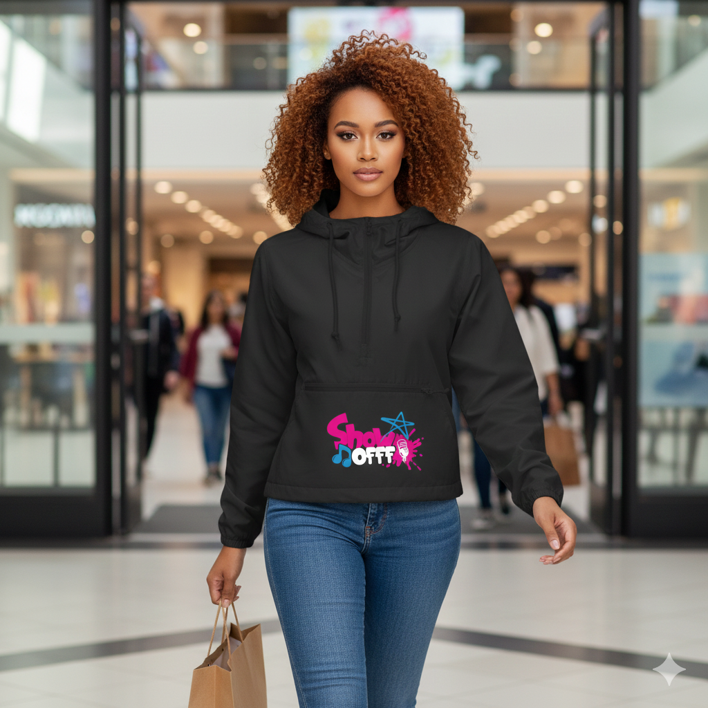 ShowOFFF Crop Windbreaker