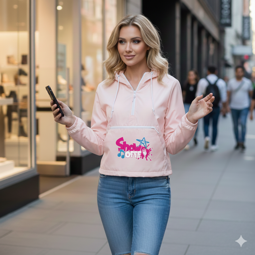 ShowOFFF Crop Windbreaker