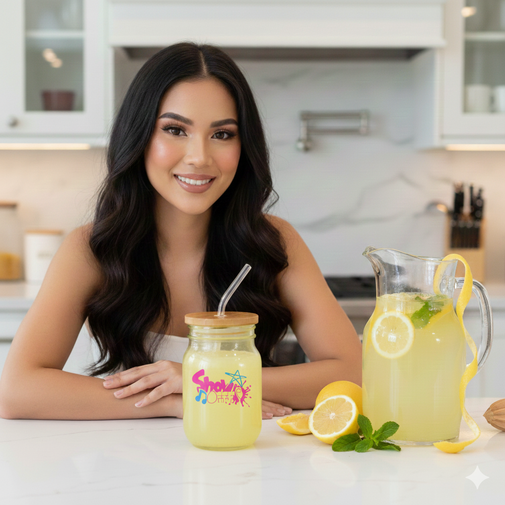 ShowOFFF Sipper Glass with Straw —