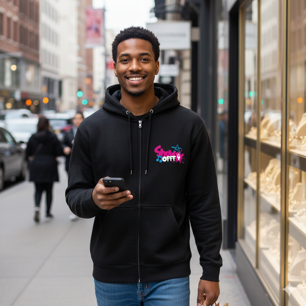 ShowOFFF Unisex Fleece Zip Hoodie