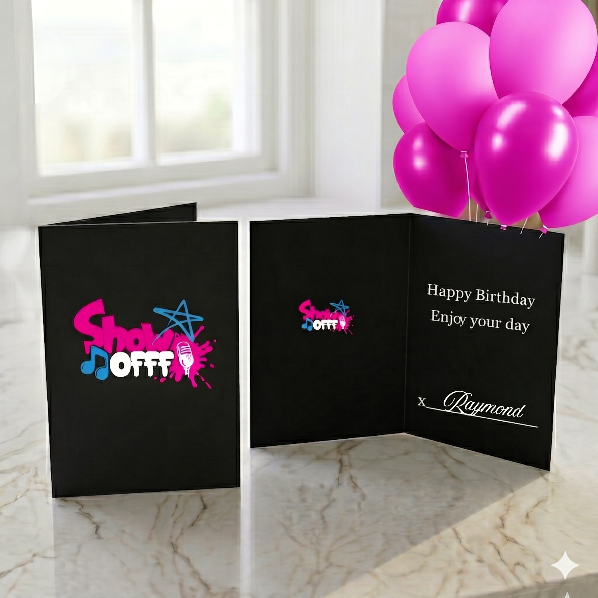 ShowOFFF Celebration: The Ultimate Birthday Card!