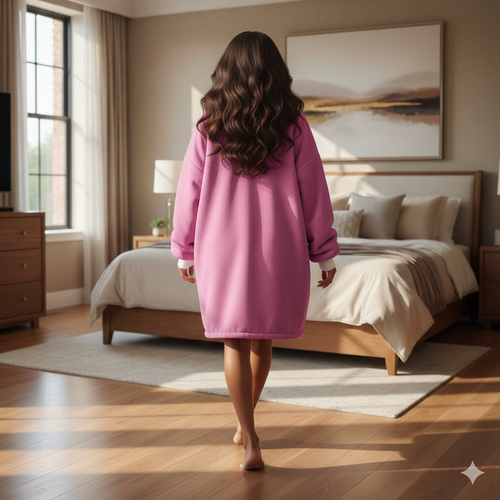 "ShowOFFF" Unisex Pocket Cozy Hooded Blanket"