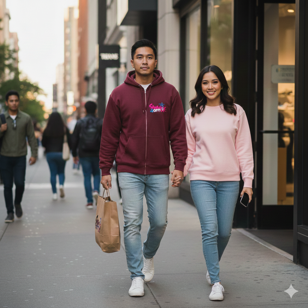 ShowOFFF Unisex Fleece Zip Hoodie