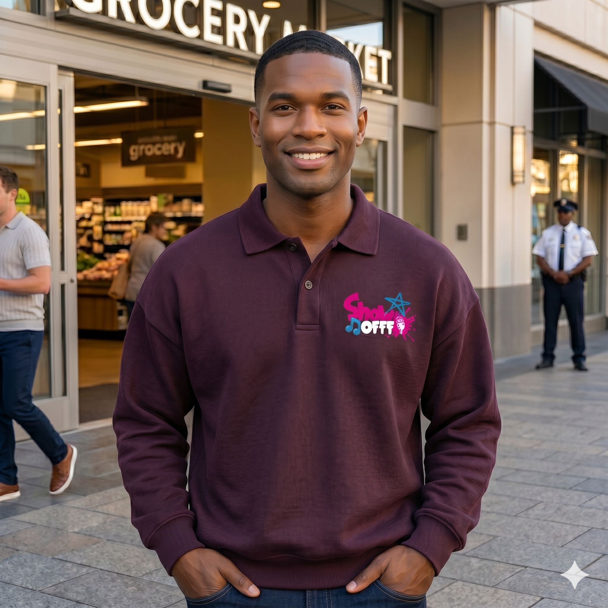 ShowOFFF Unisex Polo Crewneck – Effortlessly Stylish and Cool