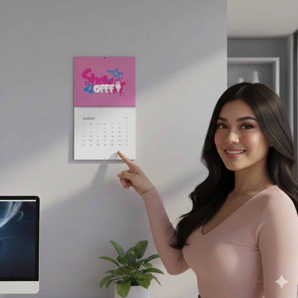 Show OFFF!  (2026) Pink Wall Calendar