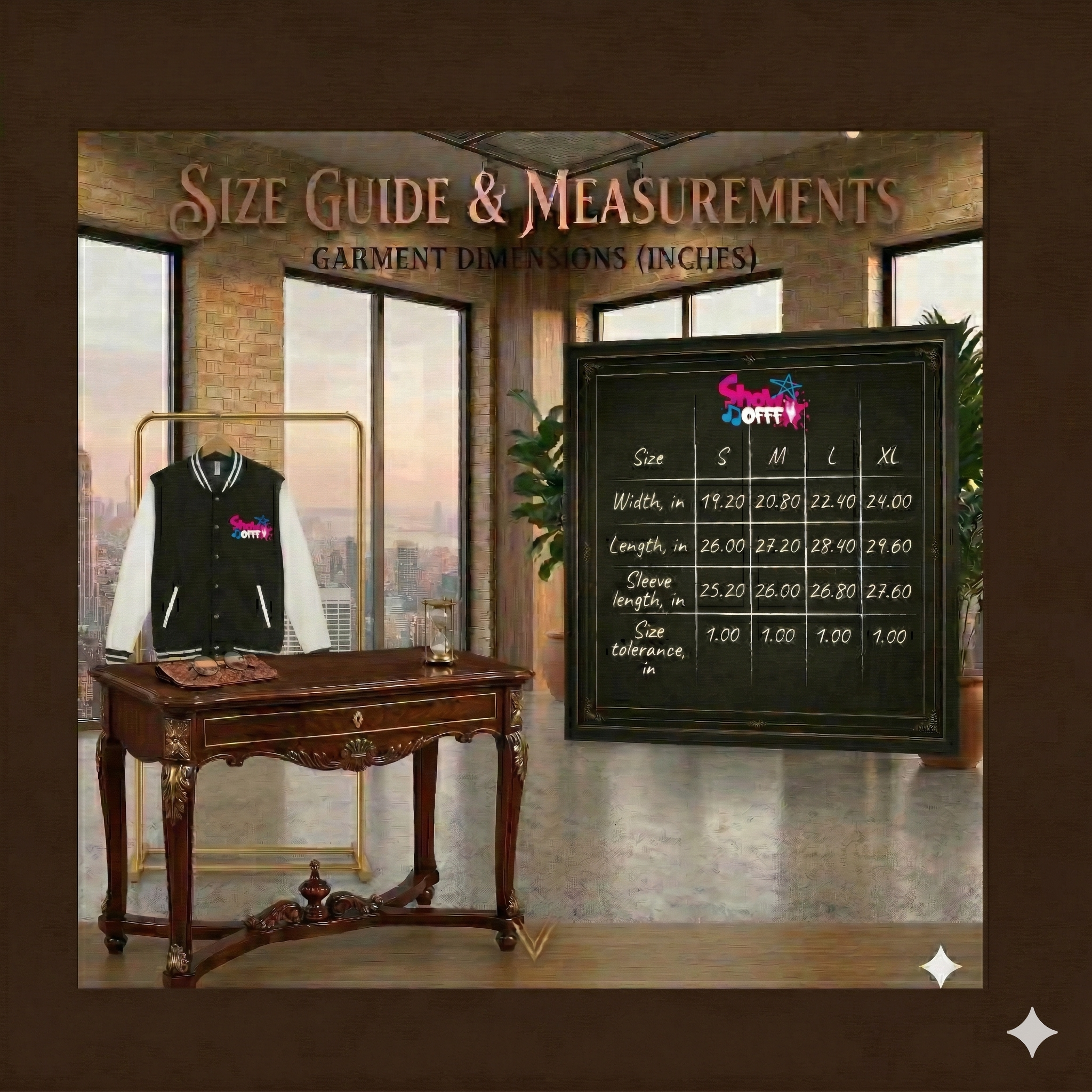 "ShowOFFF" Unisex Letterman Jacket