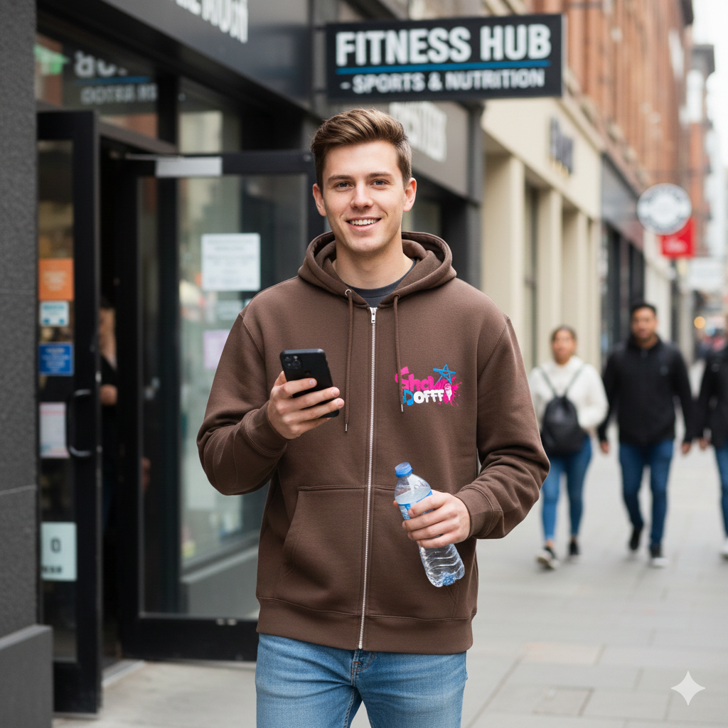 ShowOFFF Unisex Fleece Zip Hoodie