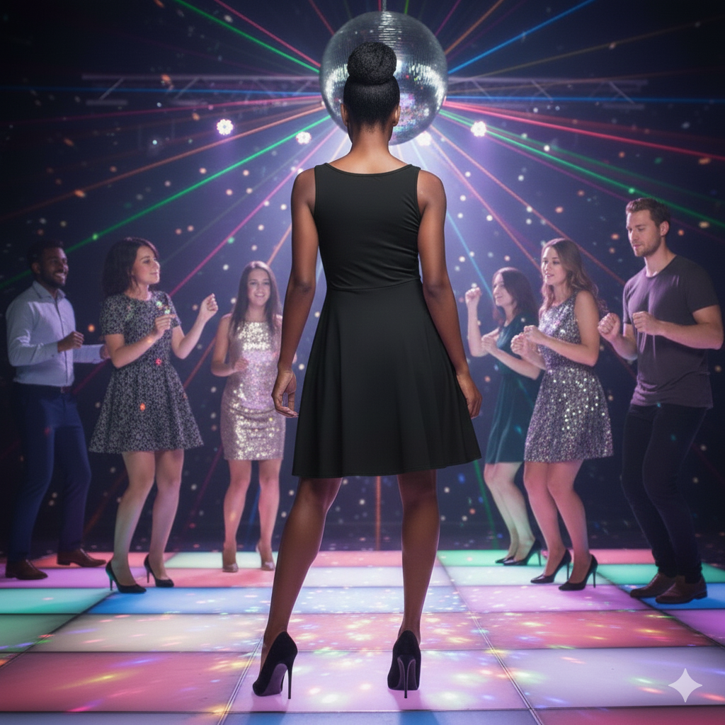 ShowOFFF! Black Skater Dress