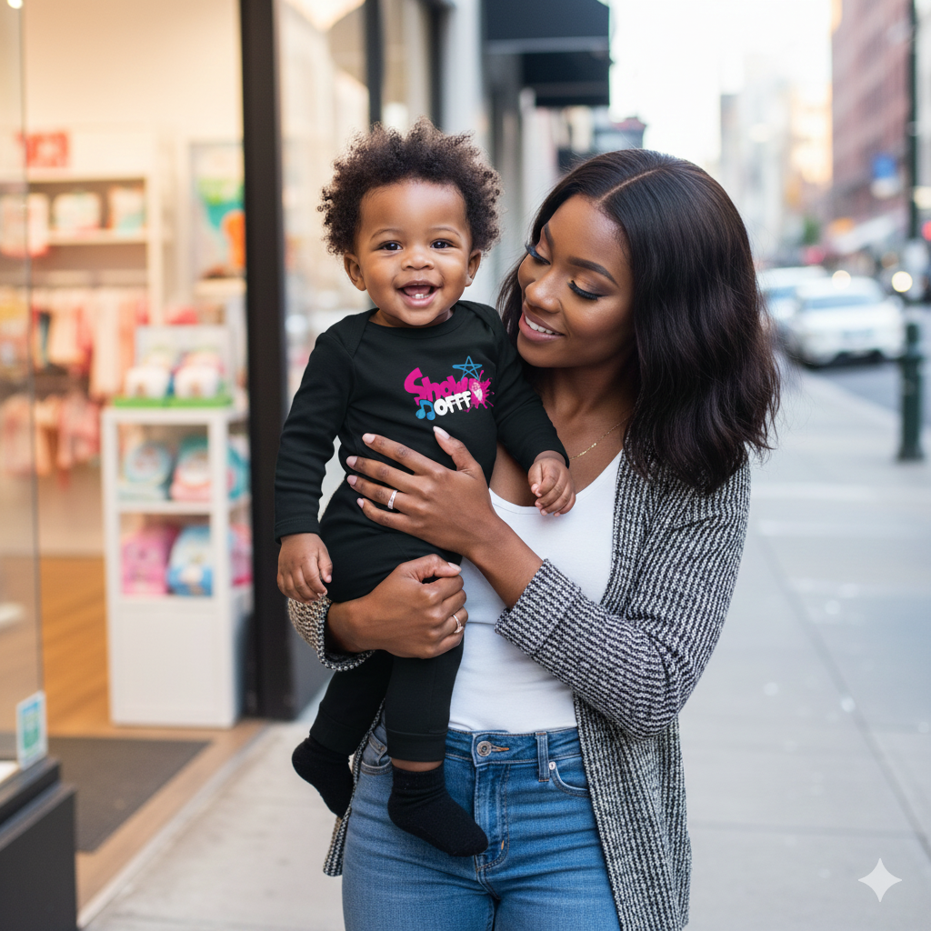 Enjoy Our ShowOFFF Infant Long-Legged Bodysuit