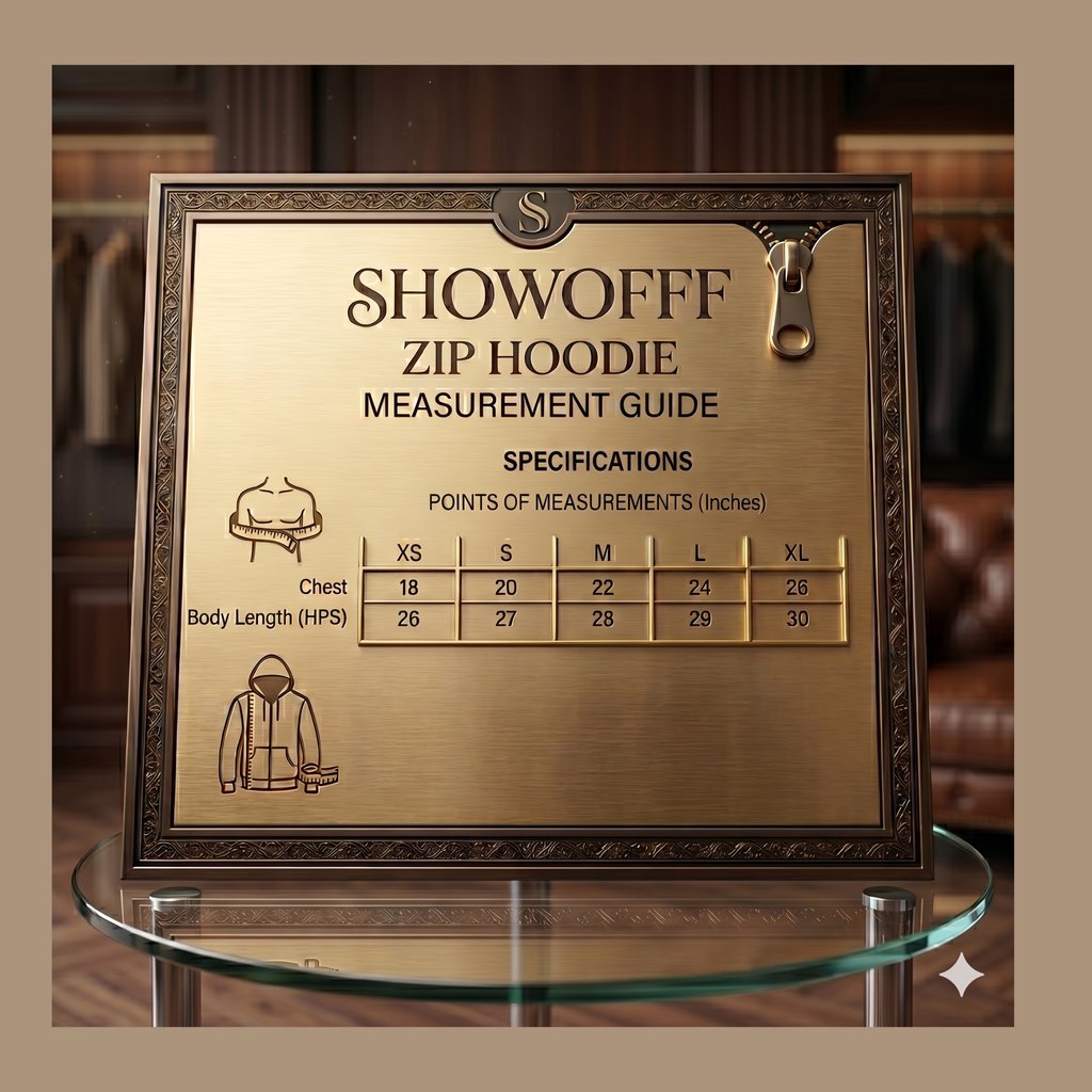 ShowOFFF Unisex Fleece Zip Hoodie