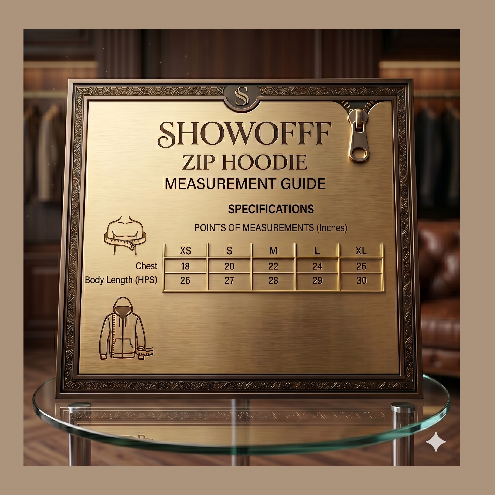 ShowOFFF Unisex Fleece Zip Hoodie