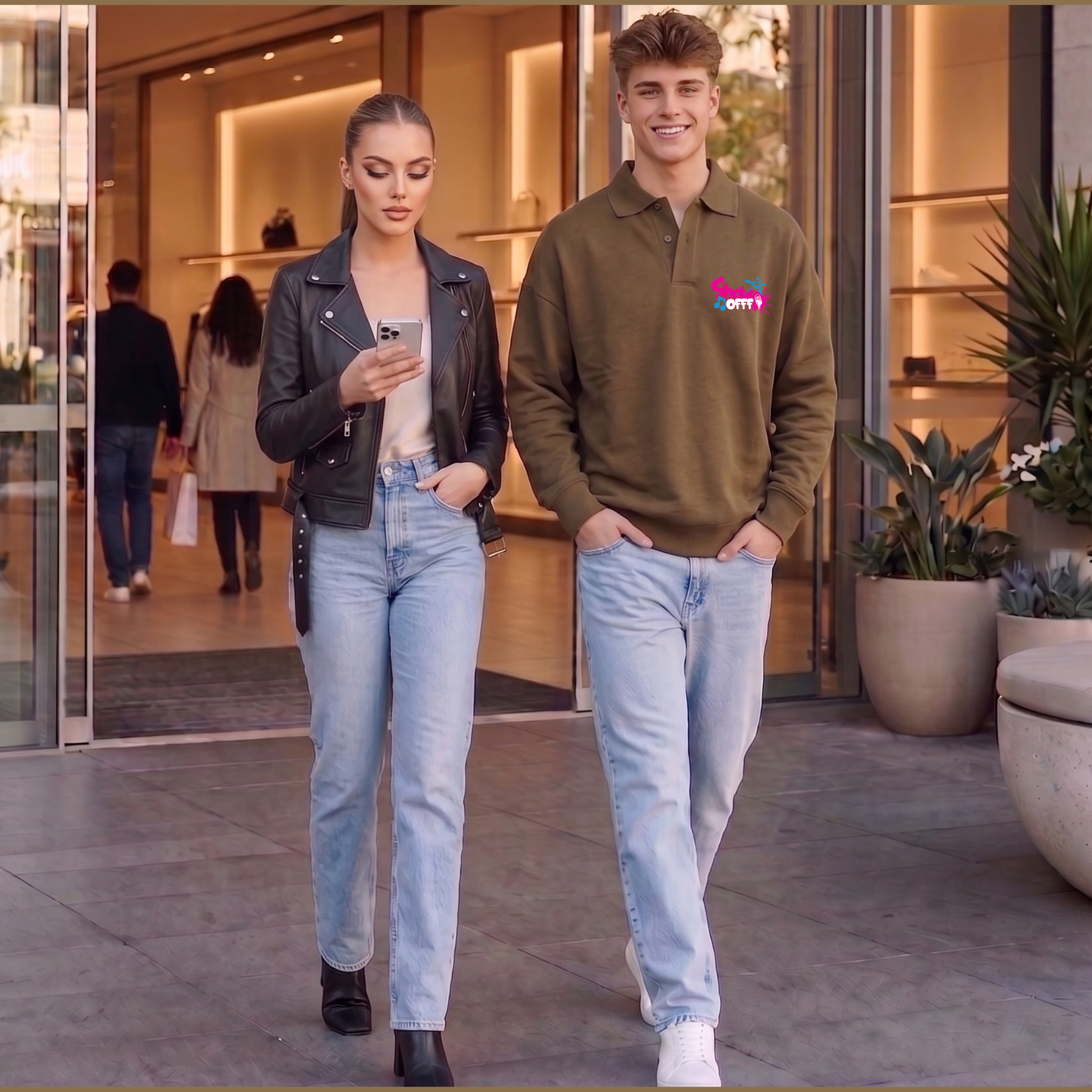ShowOFFF Unisex Polo Crewneck – Effortlessly Stylish and Cool