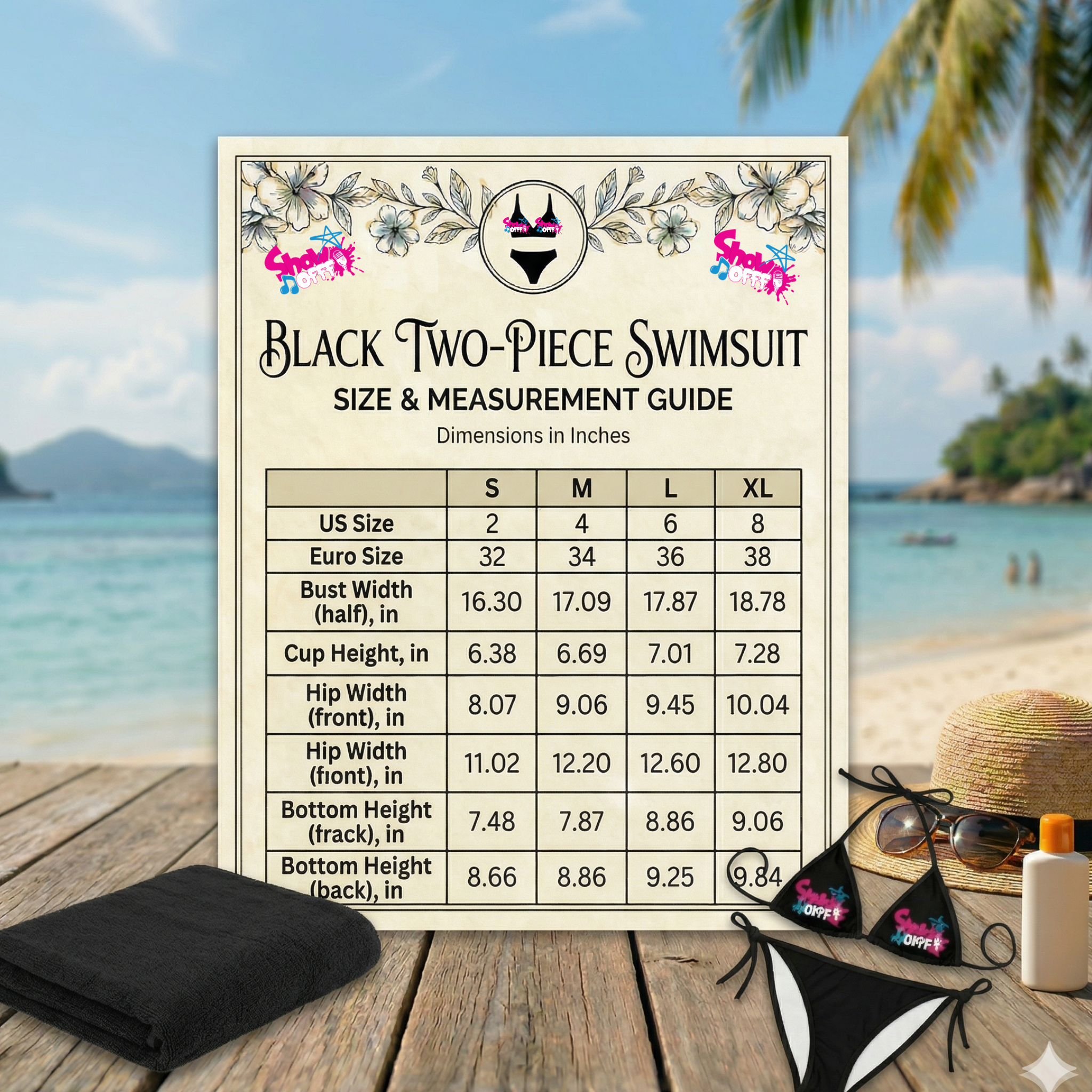 ShowOFFF Your Stunning Two-Piece Swimsuit!